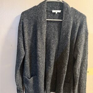 Vince Charcoal Knit Cardigan